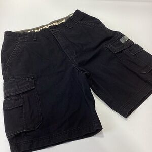 UNIONBAY Men's Black Cargo Shorts with Utility Pockets Size 34